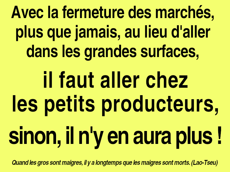 Aidez les petits producteurs !